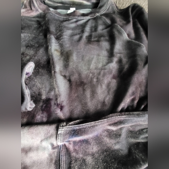 Lululemon Velour Warm Down Crew. Size 6. Interstellar dark grey multi. - Picture 4 of 4